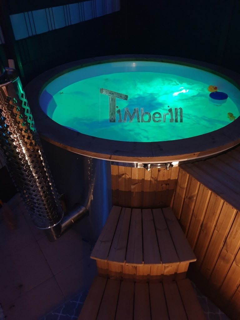 Wellness Royal Hot Tub Model Med Integreret Varmelegeme Termo Træ