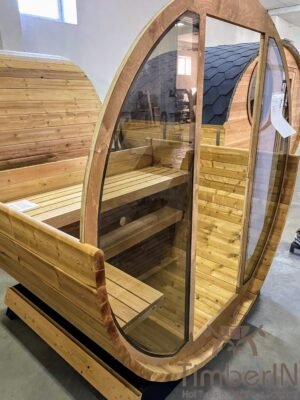 Udendørs Tønde Sauna Mini – Lille – 2 4 Personer (14)