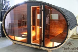 Udendørs Tønde Sauna Oval Hobbit (10)