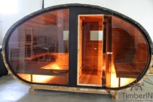 Udendørs Tønde Sauna Oval Hobbit (11)