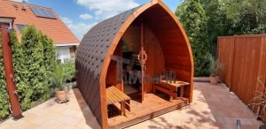 Udendørs Sauna I Træ Til Haven Igloo Design (3)