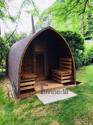 Udendørs Sauna I Træ Til Haven Igloo Design (1)