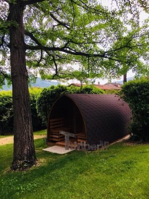 Udendørs Sauna I Træ Til Haven Igloo Design (4)