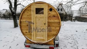 Udendørs Sauna På Traileren Mobil Harvia Ovn Med Omklædningsrum (12)