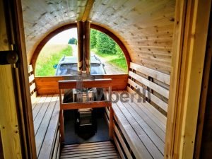 Udendørs Sauna På Traileren Mobil Harvia Ovn Med Omklædningsrum (22)