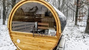 Udendørs Sauna På Traileren Mobil Harvia Ovn Med Omklædningsrum (9)