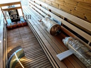 Mobil Rektangulær Udendørs Sauna På Hjul Trailer (10)