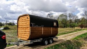 Mobil Rektangulær Udendørs Sauna På Hjul Trailer (17)