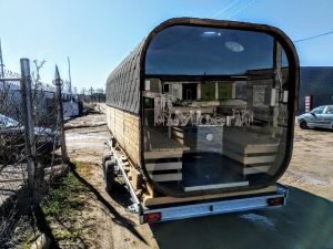 Mobil Rektangulær Udendørs Sauna På Hjul Trailer (5)