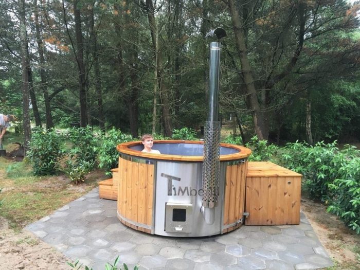 Udendørs Sauna Igloo Design Og Vildmarksbad Wellness Royal I Glasfiber Termotræ, Charlotte, Blåvand Denmark (4)