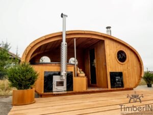 Udendørs Oval Sauna Med Integreret Spabad (69)