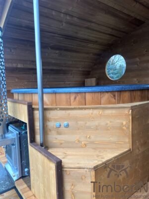 Udendørs Oval Sauna Med Integreret Spabad (8)