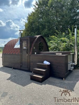 2 I 1 Igloo Sauna Med Glasfiber Spabad (5)