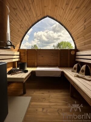 2 I 1 Igloo Sauna Med Glasfiber Spabad (6)