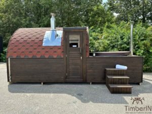 2 I 1 Igloo Sauna Med Glasfiber Spabad (7)