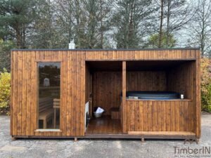 Moderne Have Sauna Med Jacuzzi (7)